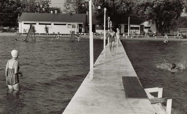 Groomes Bathing Beach - Old Photo (newer photo)